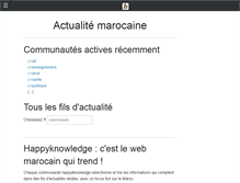 Tablet Screenshot of happyknowledge.com